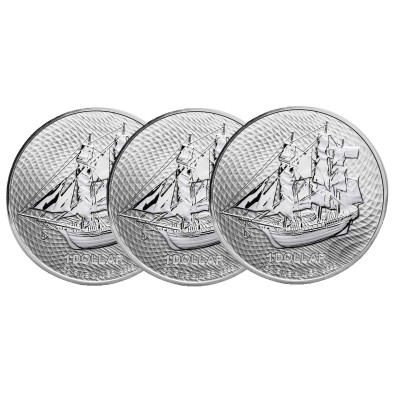 Moneda de Plata 1$ Dollar-Cook Islands-1 oz-Bounty-Varios Años-Segunda Mano