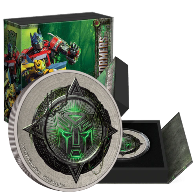 Moneda de Plata 2$ Dollar-Niue-1 Oz.-Transformers-Rise Of The Beasts!-2023