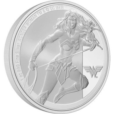 Moneda de Plata 2$ Dollar-Niue-1 Oz.-WONDER WOMAN™-2023