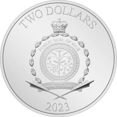 Moneda de Plata 2$ Dollar-Niue-1 Oz.-WONDER WOMAN™-2023