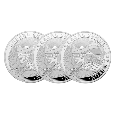 Moneda de Plata 5000֏ Armenia-10 oz.-Arca De Noé-Varios Años-Segunda Mano