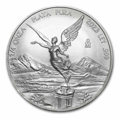 Moneda de Plata-1/4 oz.-México-Libertad-2023