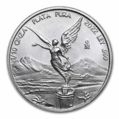 Moneda de Plata-1/10 oz.-México-Libertad-2023