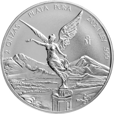 Moneda de Plata- 2 oz. México - Libertad-2023