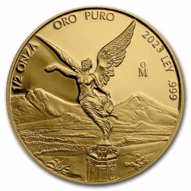 Moneda de Oro México-1/2 Oz.-Libertad-2023