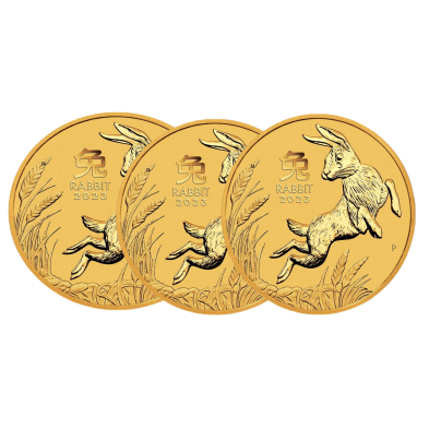 Moneda de Oro 50$ Dollar-Australia-1/2 oz.-Rabbit (Conejo)-2023-Segunda Mano