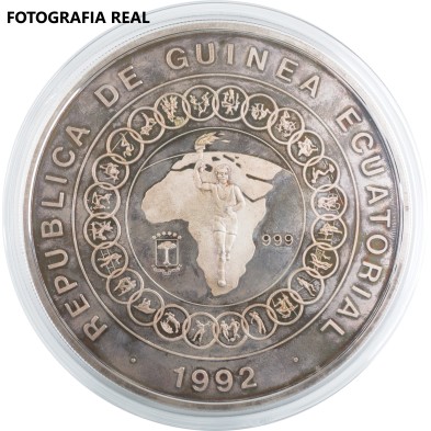 Moneda de Plata 15000 Francos CFA-Guinea-Barcelona 92-1992