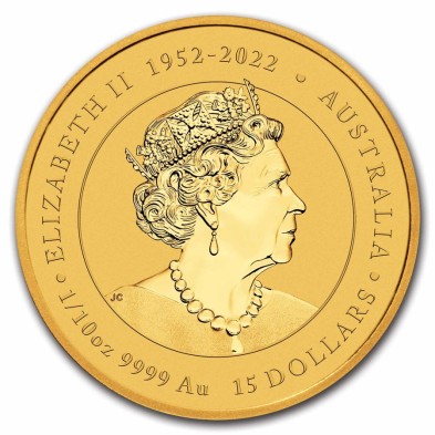 Moneda de Oro 15$ Dollars-Australia-1/10 oz-Serie Lunar III-Dragon-2024