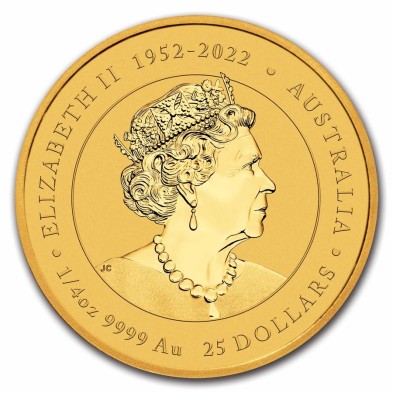 25$ Dollars-Australia-1/4 oz-Serie Lunar III-Dragon-2024