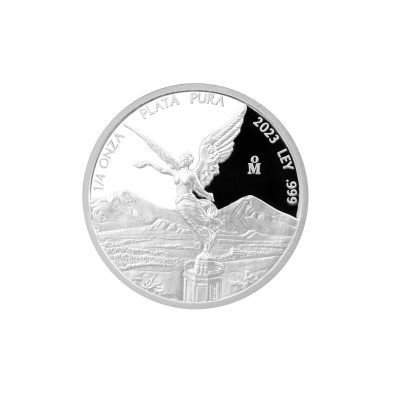 Moneda de Plata-1/4 oz.-México-Libertad-Proof-2023