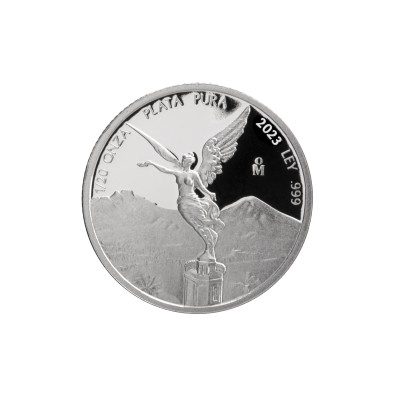 Moneda de Plata-1/20 oz.-México-Libertad-Proof-2023
