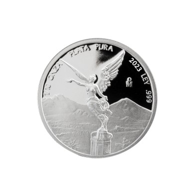 Moneda de Plata-1/10 oz.-México-Libertad-Proof-2023