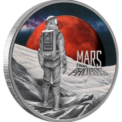 Moneda de Plata 1$-Niue-Phobos From Mars-Proof-2024