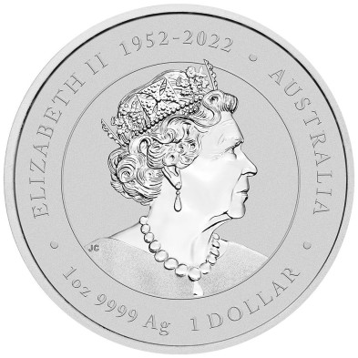 Moneda de Plata 1$ Dollars-Australia-1 oz-Serie Lunar III-Dragon-Color-2024