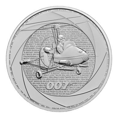 Moneda de Plata 2£ Libras-U.K. 1 oz.-Serie Six Decades of 007-2024