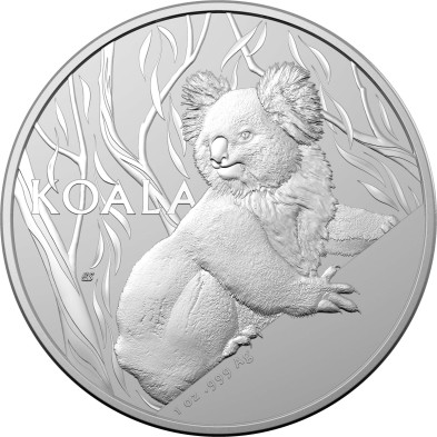Moneda de Plata 1$ Australia-1 oz. Koala-(Royal Australian Mint)-2024Aas