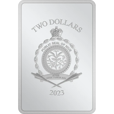 Moneda de Plata 2$ Dollar-Niue-1 Oz.-THE HOBBIT™-The Battle of the Five Armies-2023