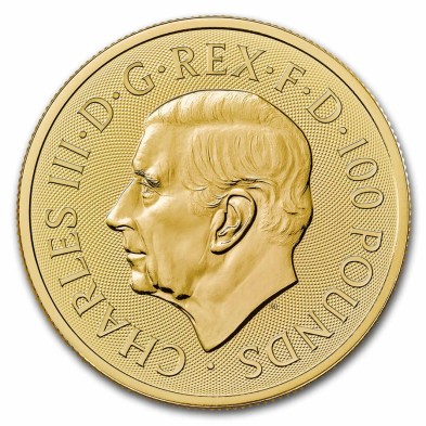 Moneda De Oro 100£ Libras-U.K.-1 Oz.-Serie Tudor's Beasts-Seymour Unicorn-2024