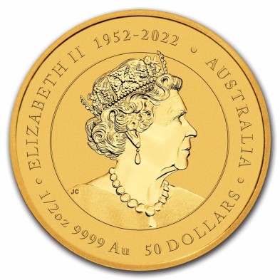 Moneda de Oro 50$ Dollars-Australia-1/2 oz-Serie Lunar III-Dragon-2024