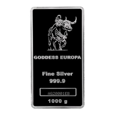 Moneda de Plata 100000 CFA-Rep. Of Tchad-1 Kilo-Goddess Europa-2023