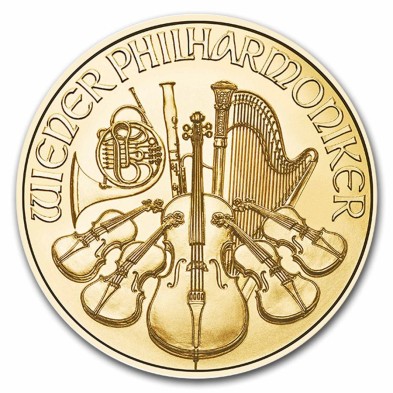 Moneda de Oro 50€ Euros-Austria-1/2 oz.-Filarmónica de Viena-2024