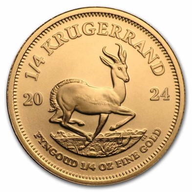 Moneda de Oro Krugerrand-1/4 oz.-Sudáfrica-2024