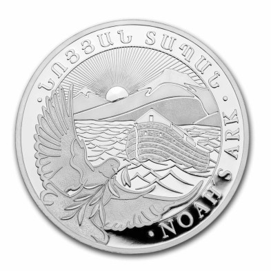 Moneda de Plata 500֏ Armenia-1 oz. Arca De Noé-2024