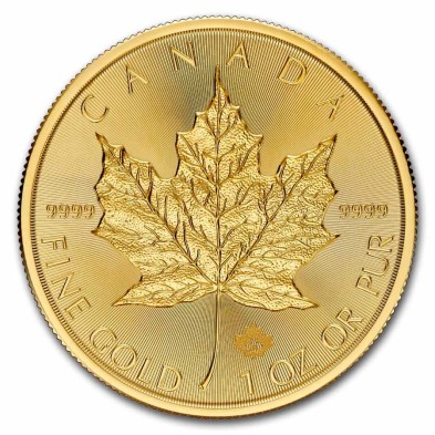 Moneda de Oro 50$ Dollar-Canadá-1 oz.-Maple Leaf-2024