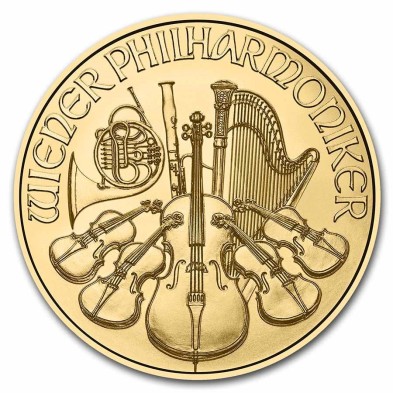 Moneda de Oro 100€ Euros-Austria-1 oz.-Filarmónica de Viena-2023