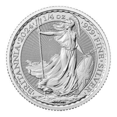 Moneda de Plata 50 peniques-U.K.-1/4 oz.-Britannia-2024