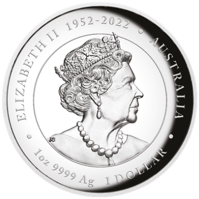 Moneda de Plata 1$ Dollars-Australia-1 oz-Serie Lunar III-Dragon-Proof High Relief-2024