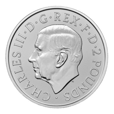 Moneda de Plata 2£ Libras-U.K. 1 oz.-The Lion and The Eagle-2024
