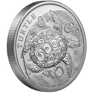 Moneda de Plata 5$ Dollar-Niue-2 oz-Hawksbill Turtle-2024