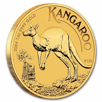 Moneda de Oro 100$ Dollar-Australia-1 oz.-Kangaroo (canguro)-2024