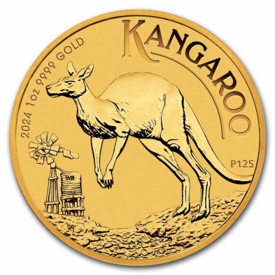 Moneda de Oro 100$ Dollar-Australia-1 oz.-Kangaroo (canguro)-2024