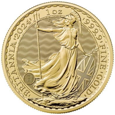 Moneda de Oro 100£ Libras-U.K.-1 oz.-Britannia-2024