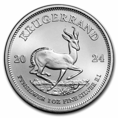 Moneda de Plata Rand-Sudáfrica-1 oz.-Krugerrand-2024