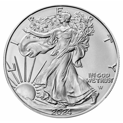 Moneda de Plata 1$ Dollar-USA-1 oz.-American Eagle-2024