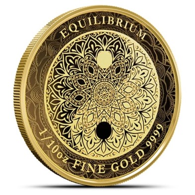 Moneda de Oro 10$-Niue-1/10 Oz.Equilibrium-2024