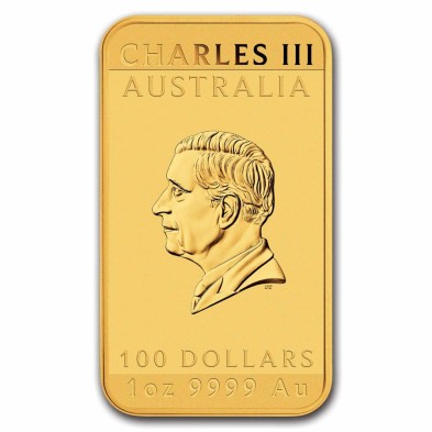Moneda de Oro 100$ Dollar-Australia-1 oz.-Dragón (rectangular)-2024