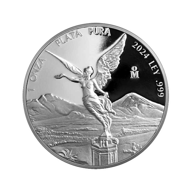 thumbnail image 2 of 2024 Mexico Libertad Onza – Reverse Proof Colorized 1oz Copper Round 2 of 5