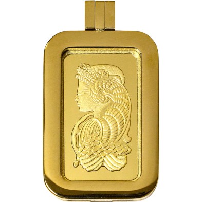 Lingote Oro 10 gramos PAMP Lady Fortuna (Con Cerco de Acero)