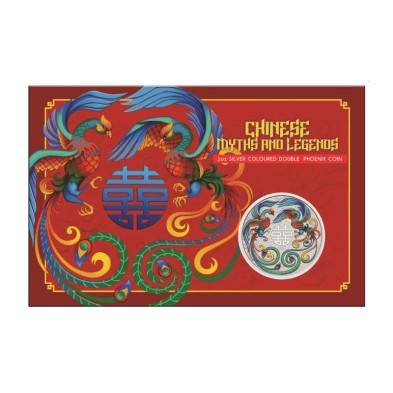 Moneda de Plata 1$ Dolar-Australia-1 Oz.Myths&Legends-Double Phoenix Blue (Blister)-2025