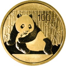 Moneda de Oro 100¥ Yuan-China-1/4 oz.-Panda-2015