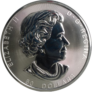 Moneda de plata 50 Dollars-Canada-10 Oz-Magnificent Maple Leaves-2019