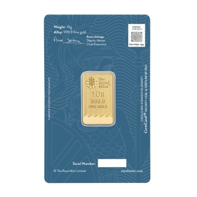 Lingote Oro 10 gramos Royal Mint-Britannia