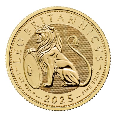 Moneda de Oro 100£ Libras-U.K.-1 oz.-The British Lion-2025