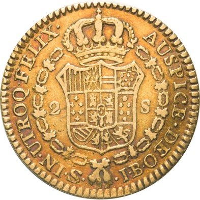 Moneda de Oro 2 Escudos-España-Fernando VII- Laureado-1824