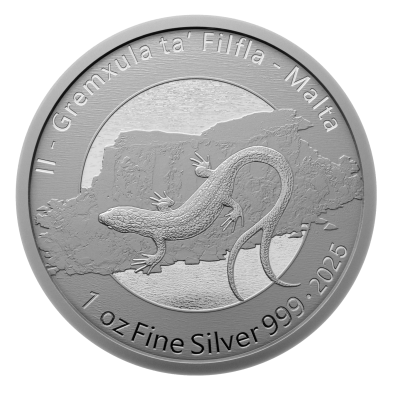 Moneda de Plata 5€-Euros-Malta-1 oz.-Il-Gremxula ta' Filfla-2025