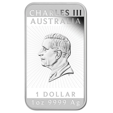 Moneda de Plata 1$ Dollar-Australia-1 oz.-Dragón Proof (rectangular)-2025